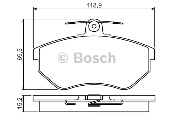 0986495246 BOSCH Тормозные колодки