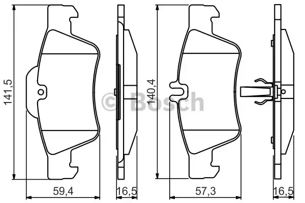 0986495248 BOSCH Тормозные колодки