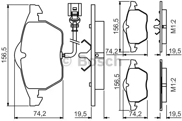 Тормозные колодки BOSCH 0986495249