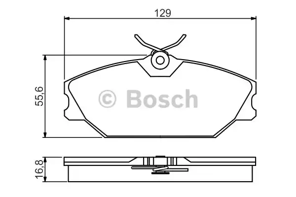 0986495262 BOSCH Тормозные колодки