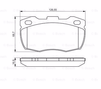 0986495269 BOSCH Колодки тормозные дисковые