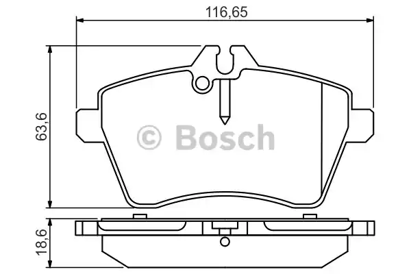 0986495273 BOSCH Тормозные колодки