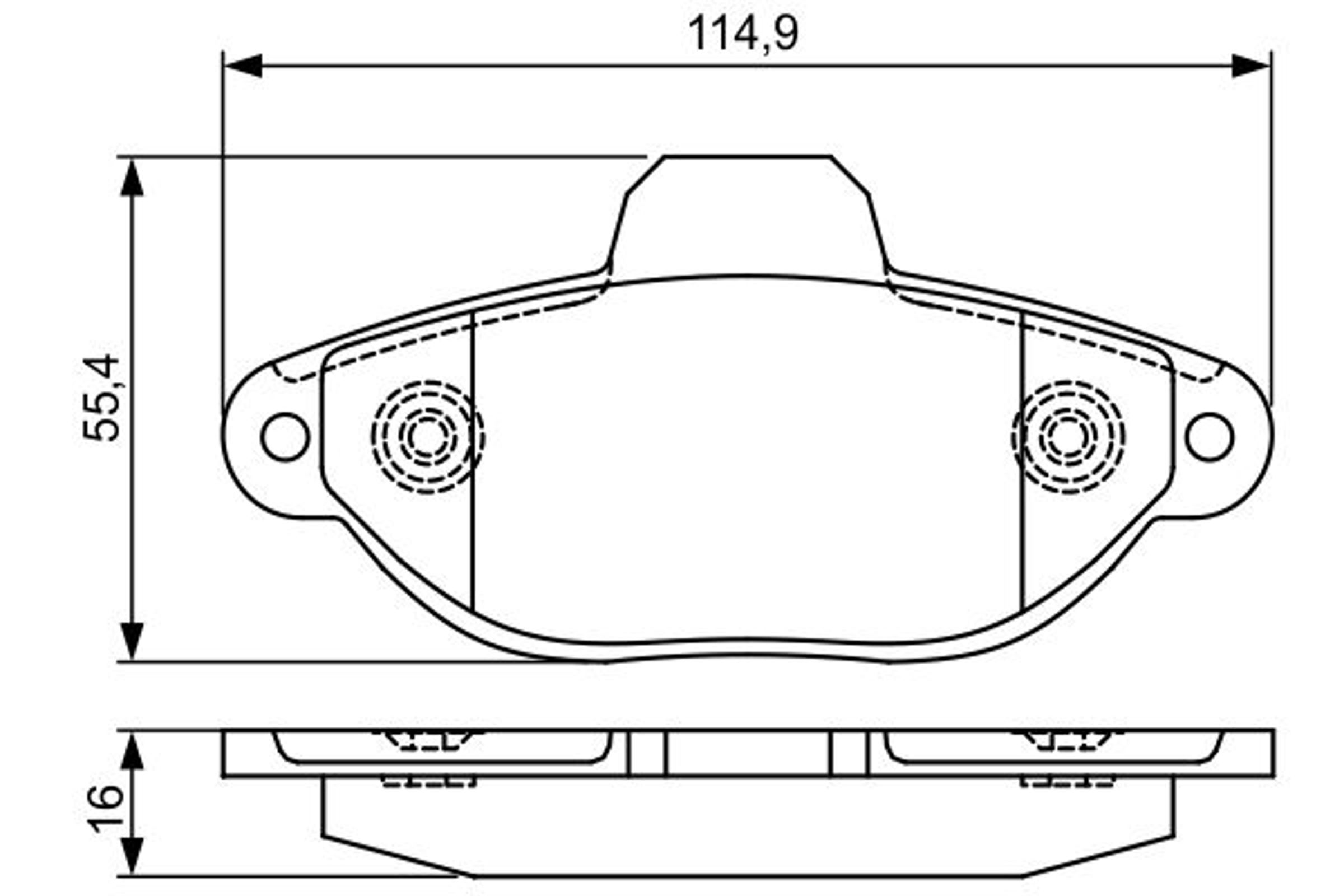 0986495338 BOSCH Колодки тормозные дисковые