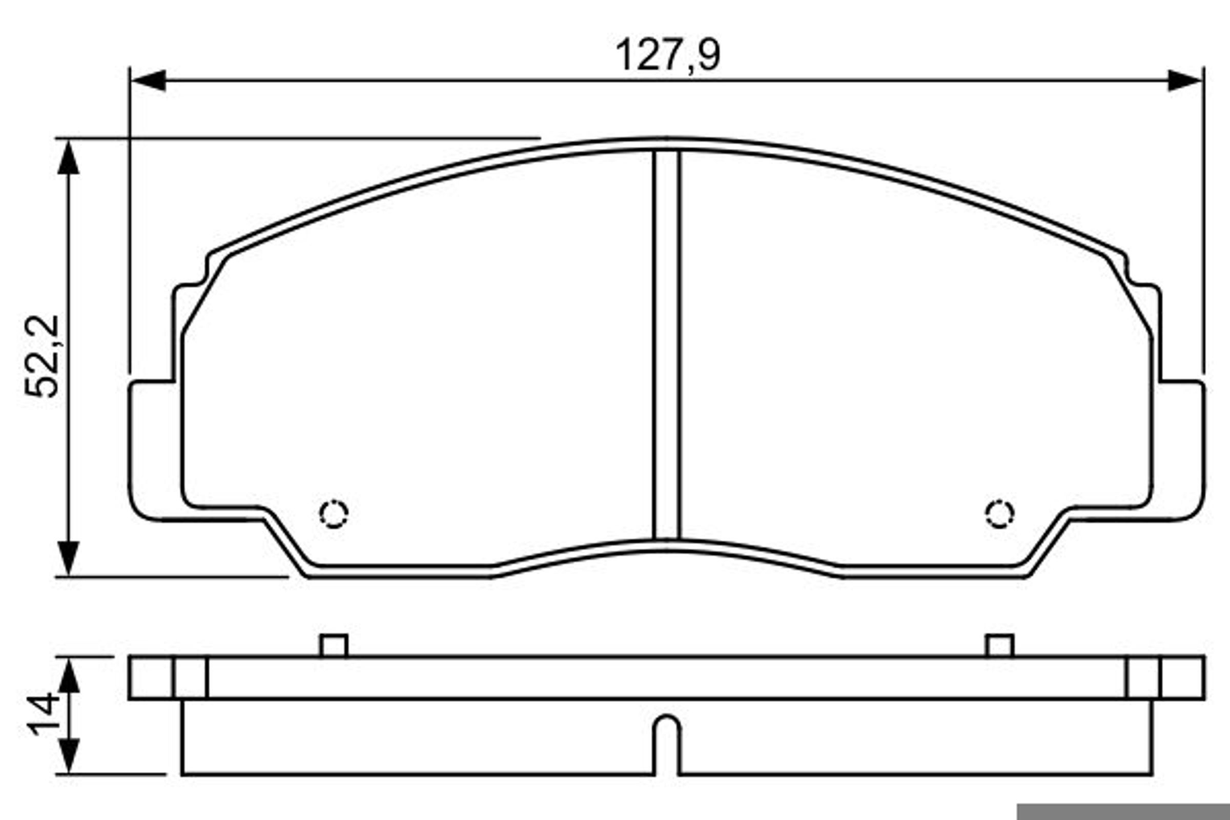 Колодки тормозные дисковые BOSCH 0986495339