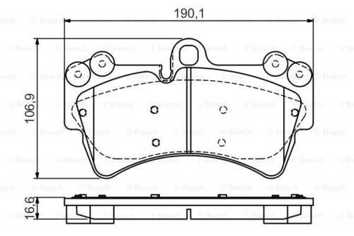 0986495435 BOSCH Колодки тормозные дисковые