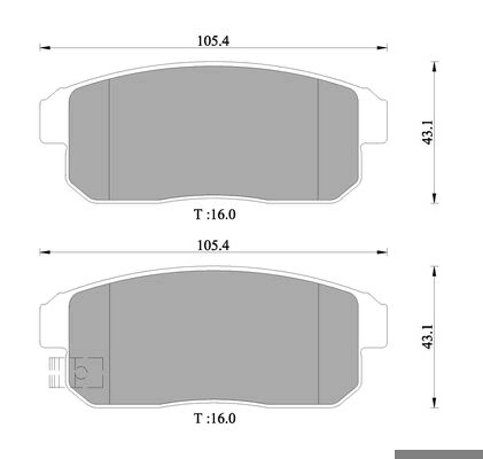 Комплект тормозных колодок дисковый тормоз BOSCH 0986505407