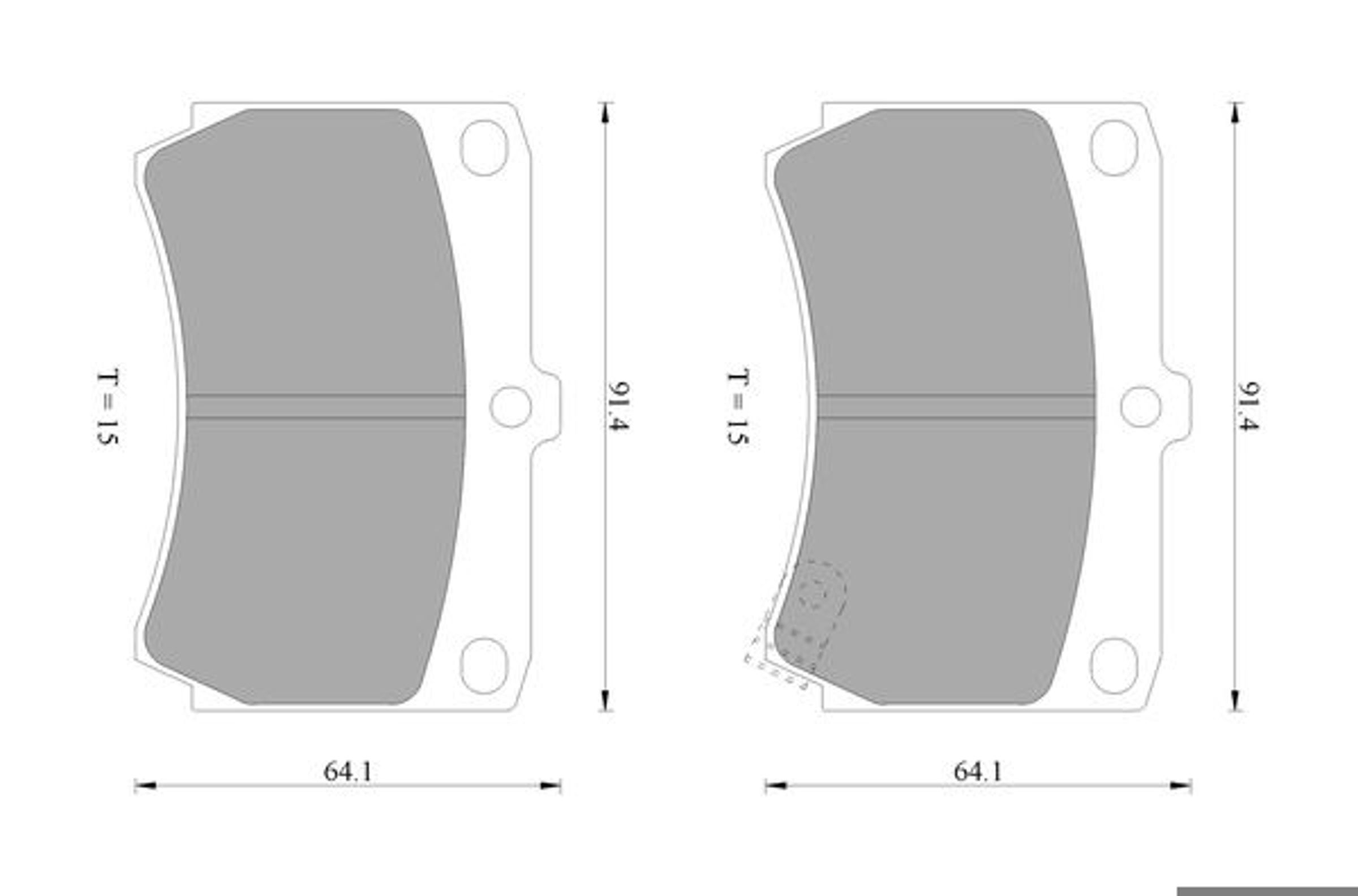 0986505705 BOSCH Комплект тормозных колодок, дисковый тормоз