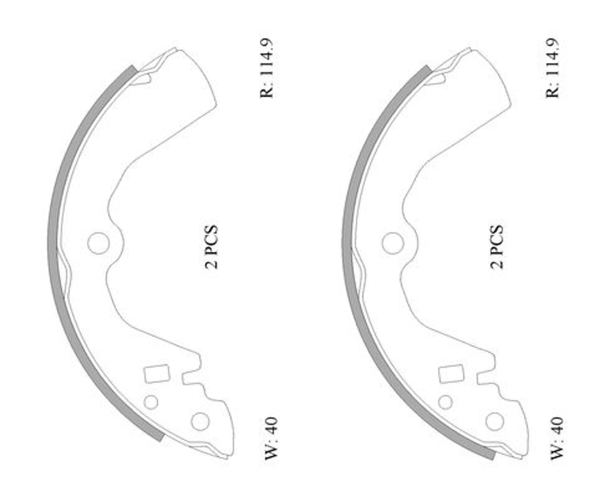 Комплект тормозных колодок BOSCH 0986AB0042