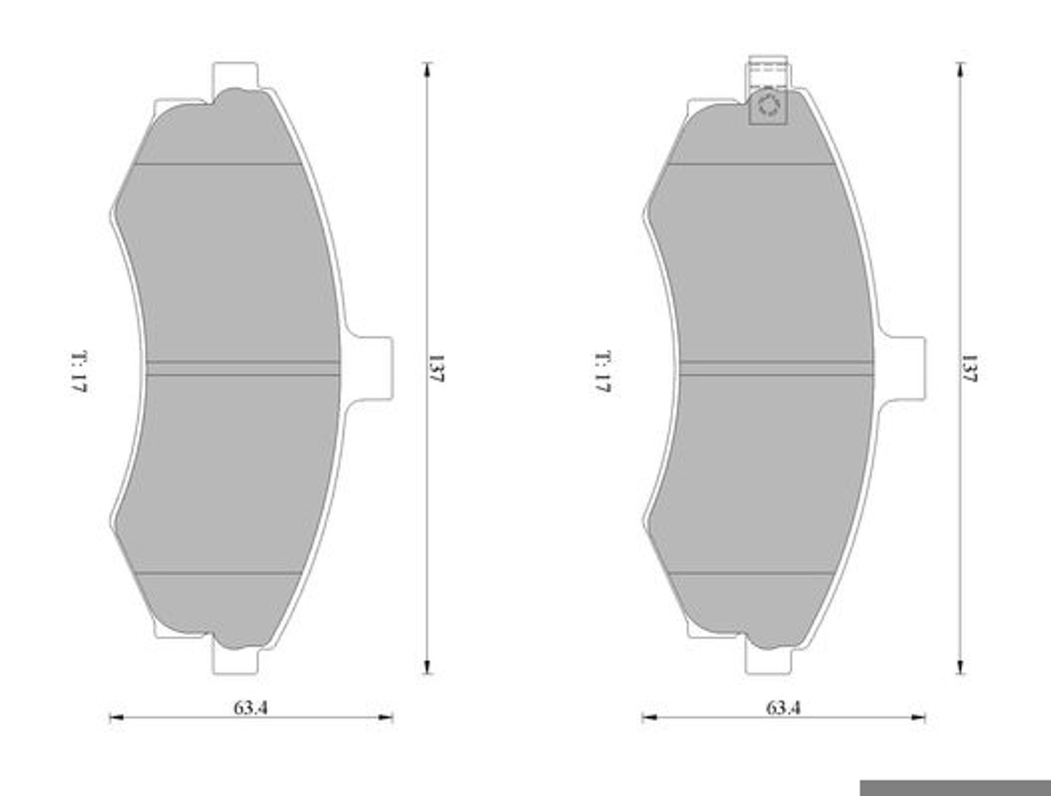 Комплект тормозных колодок дисковый тормоз BOSCH 0986AB1023