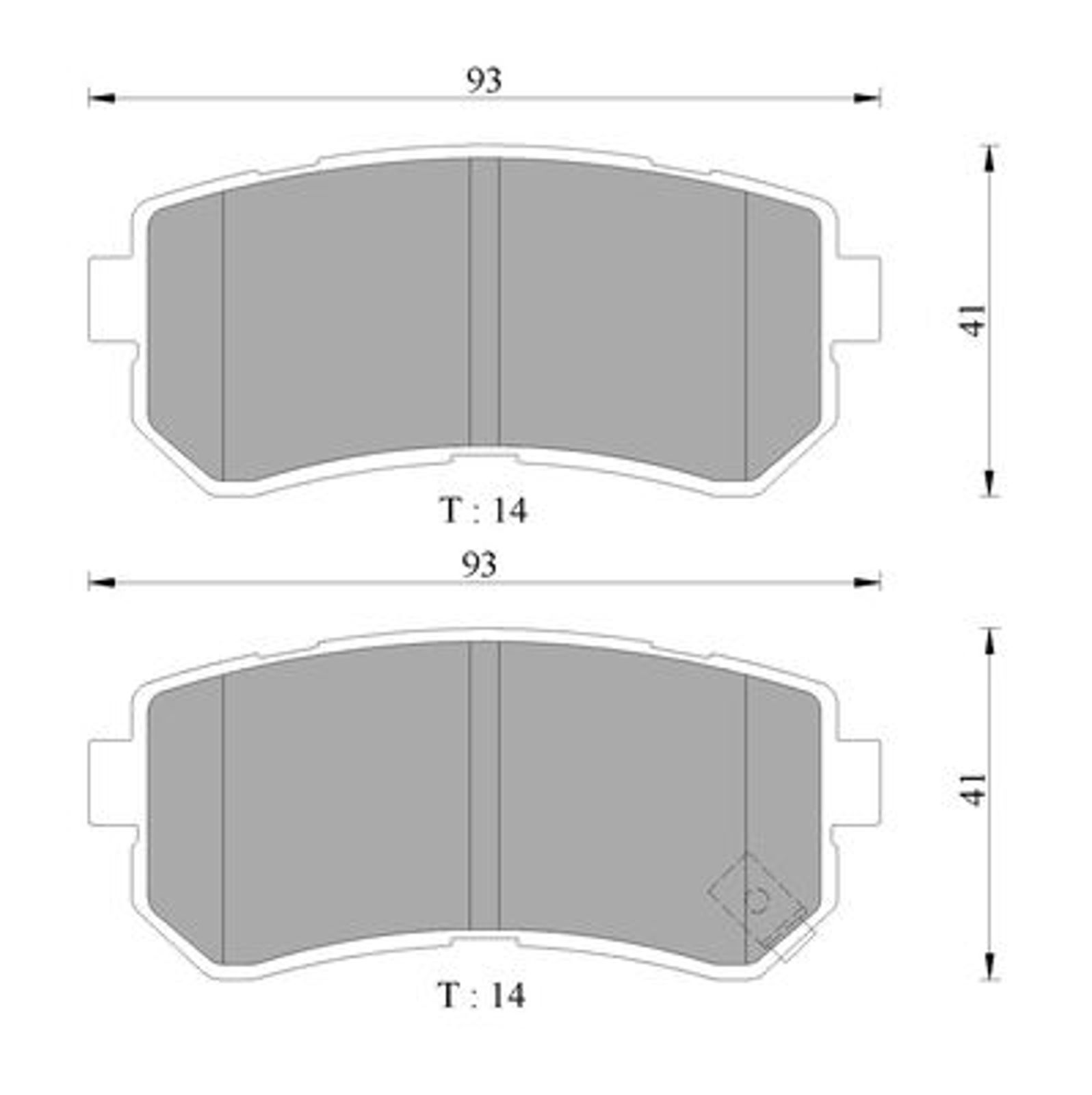 Комплект тормозных колодок дисковый тормоз BOSCH 0986AB1497