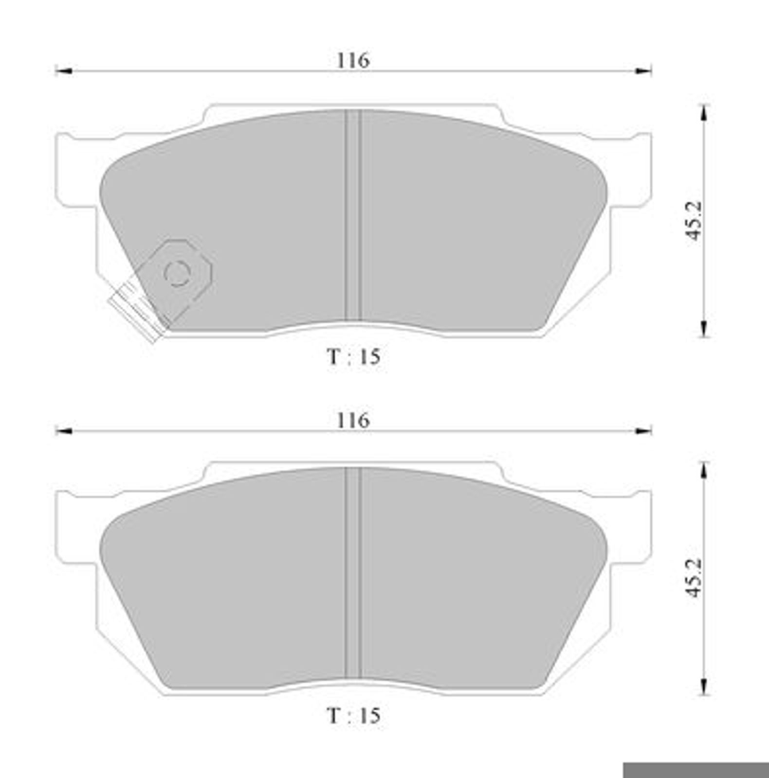 Комплект тормозных колодок дисковый тормоз BOSCH 0986AB2225