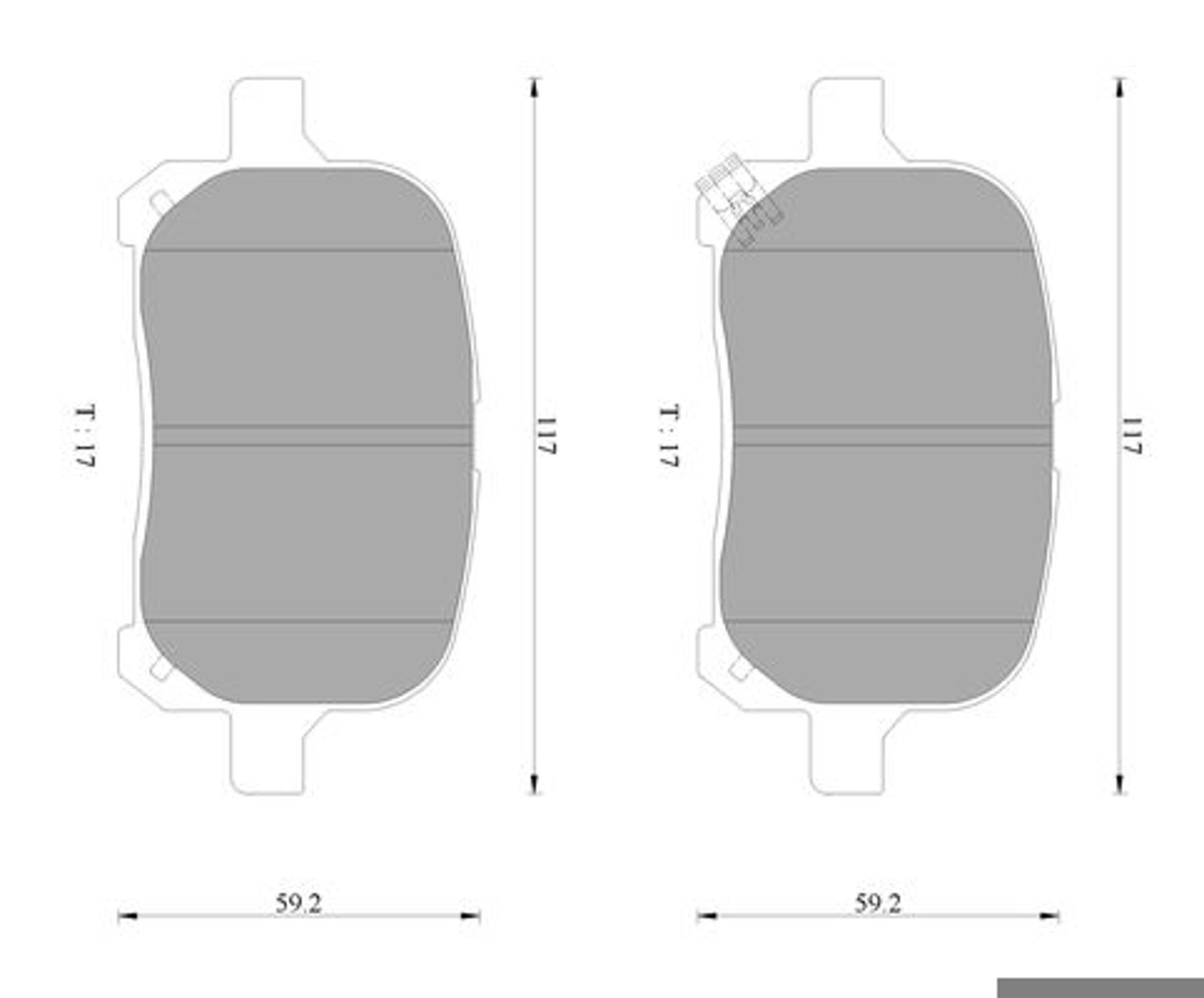 Комплект тормозных колодок дисковый тормоз BOSCH 0986AB2326
