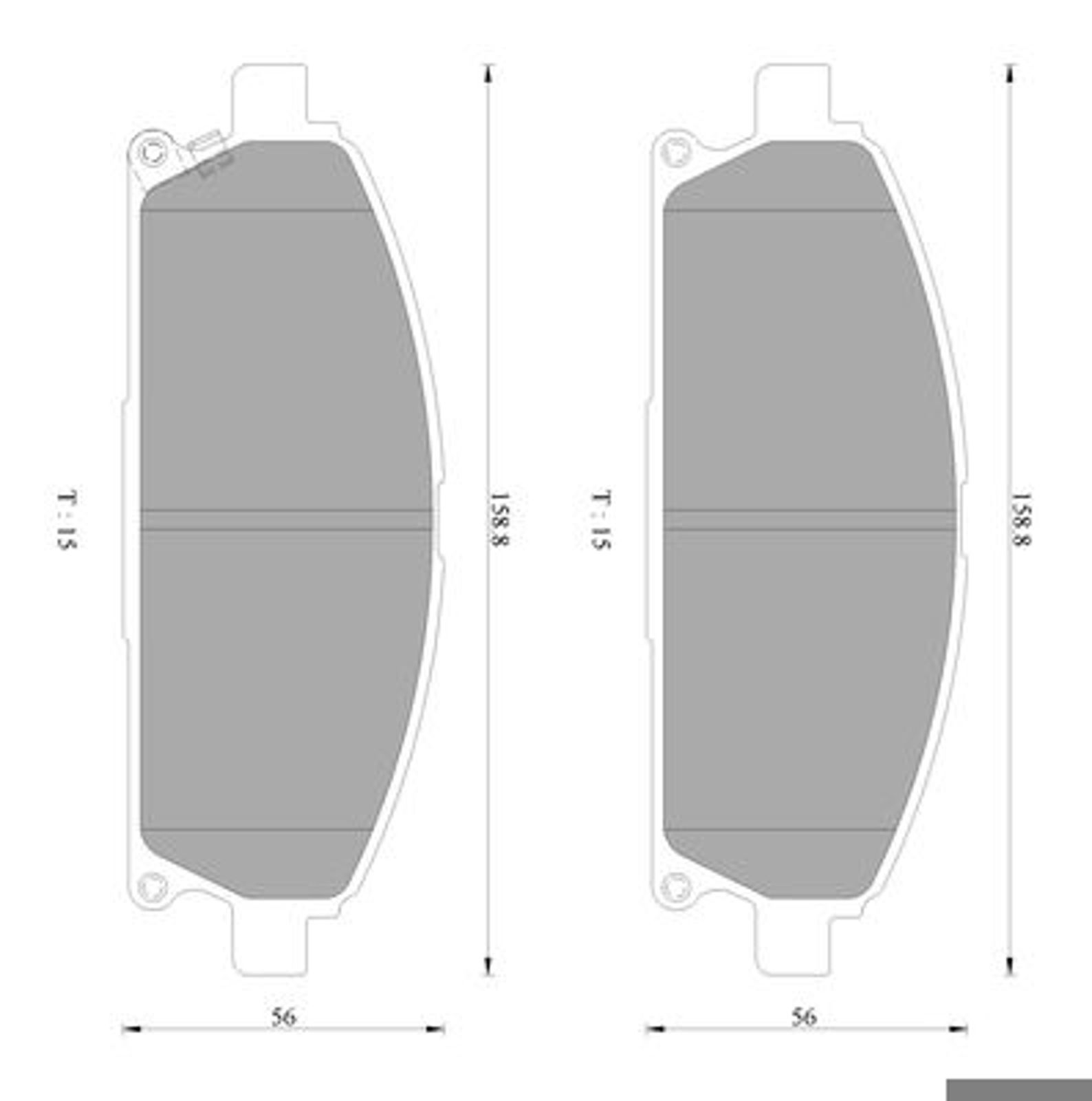 Комплект тормозных колодок дисковый тормоз BOSCH 0986AB2364