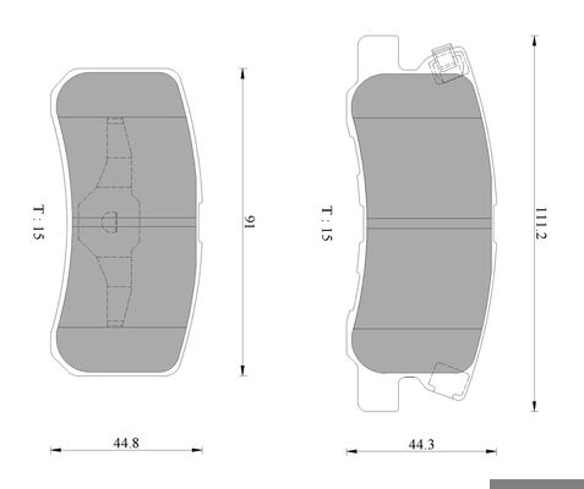 Комплект тормозных колодок дисковый тормоз BOSCH 0986AB2669