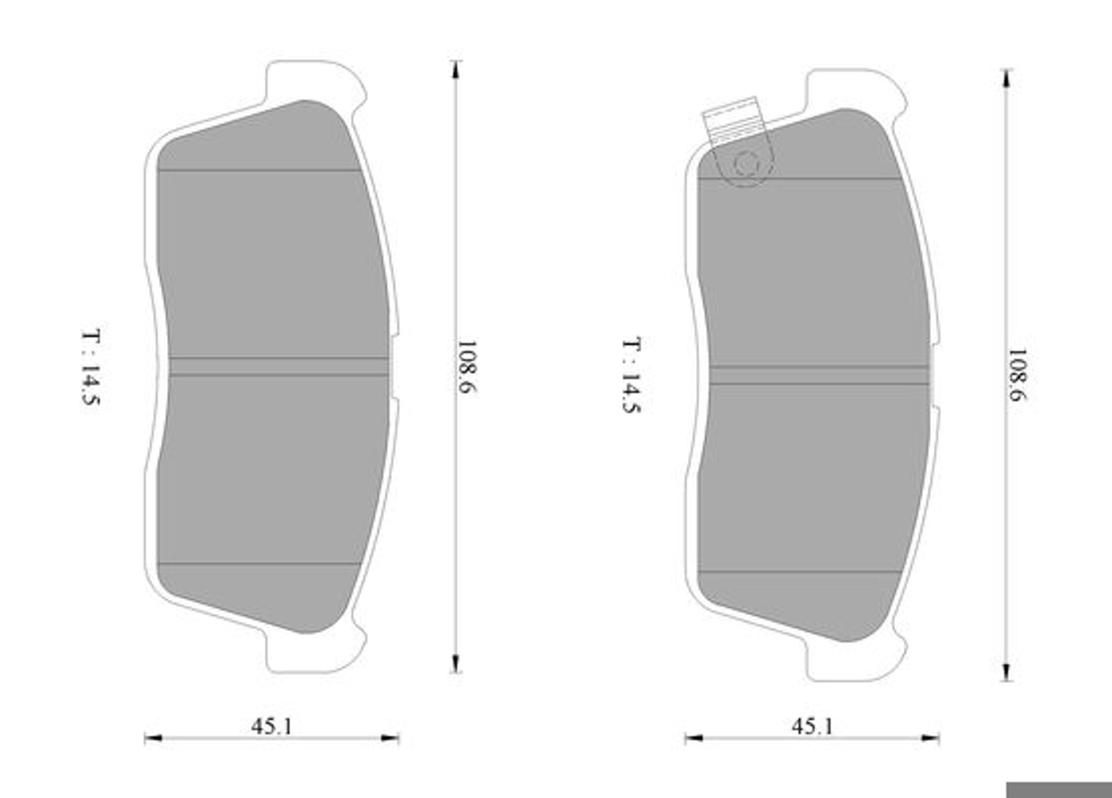 Комплект тормозных колодок дисковый тормоз BOSCH 0986AB2775