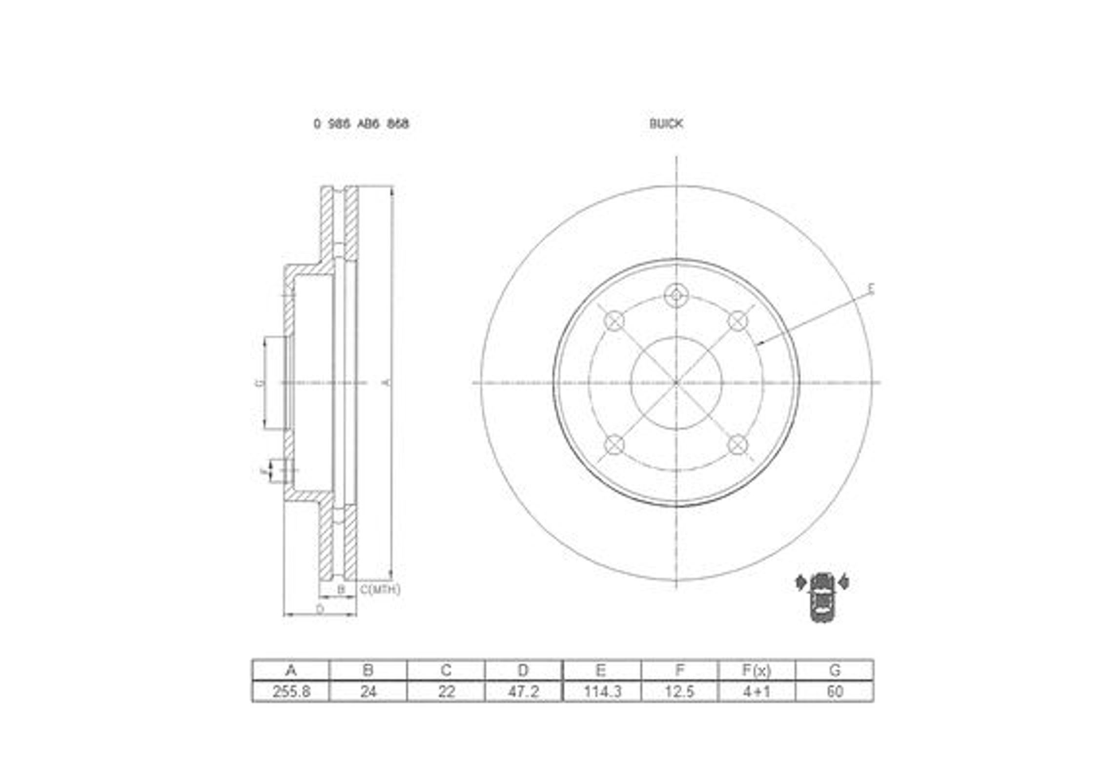 0986AB6868 BOSCH Запчасть