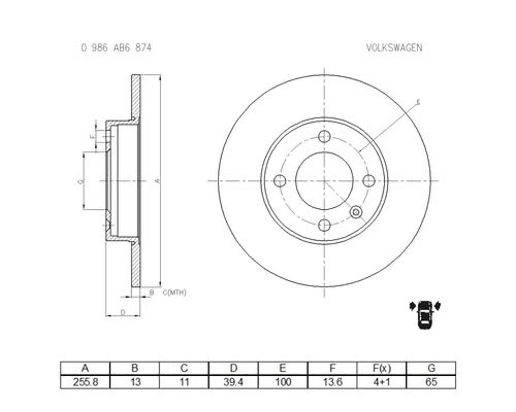 Запчасть BOSCH 0986AB6874