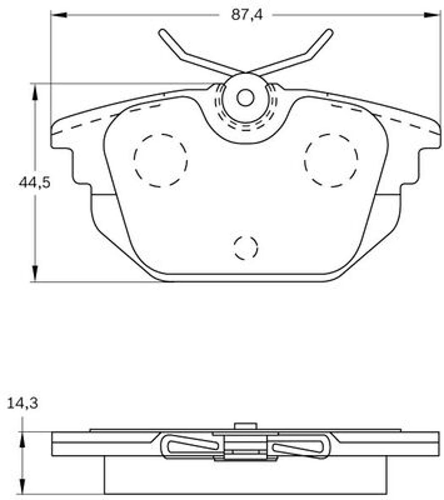 0986BB0161 BOSCH Комплект тормозных колодок, дисковый тормоз