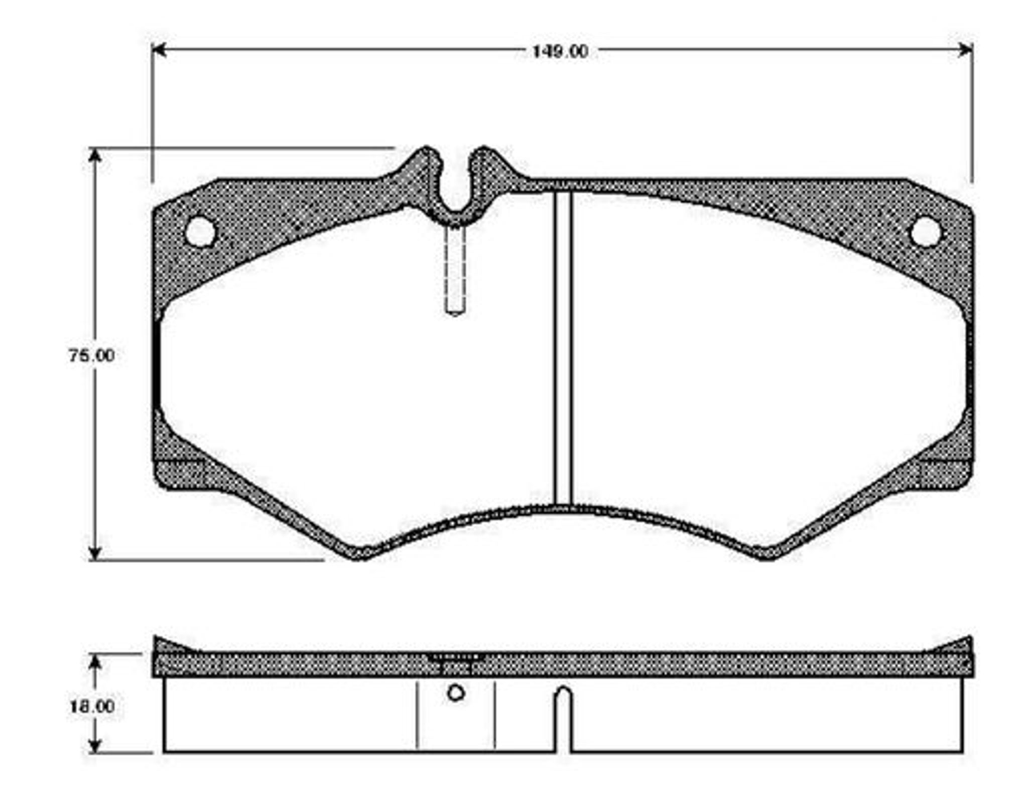 0986TB2058 BOSCH Комплект тормозных колодок, дисковый тормоз