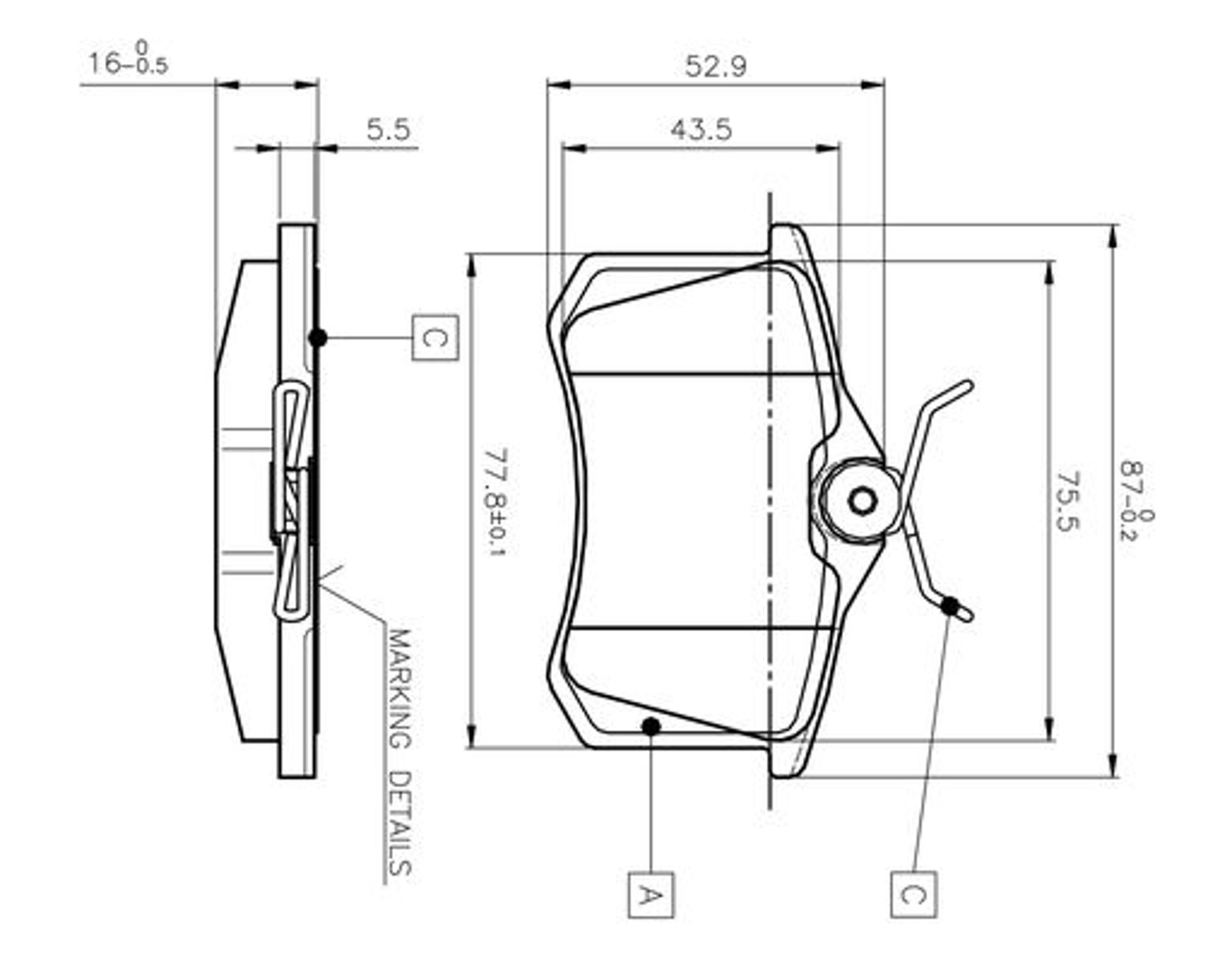 0986TB2138 BOSCH Колодки тормозные дисковые