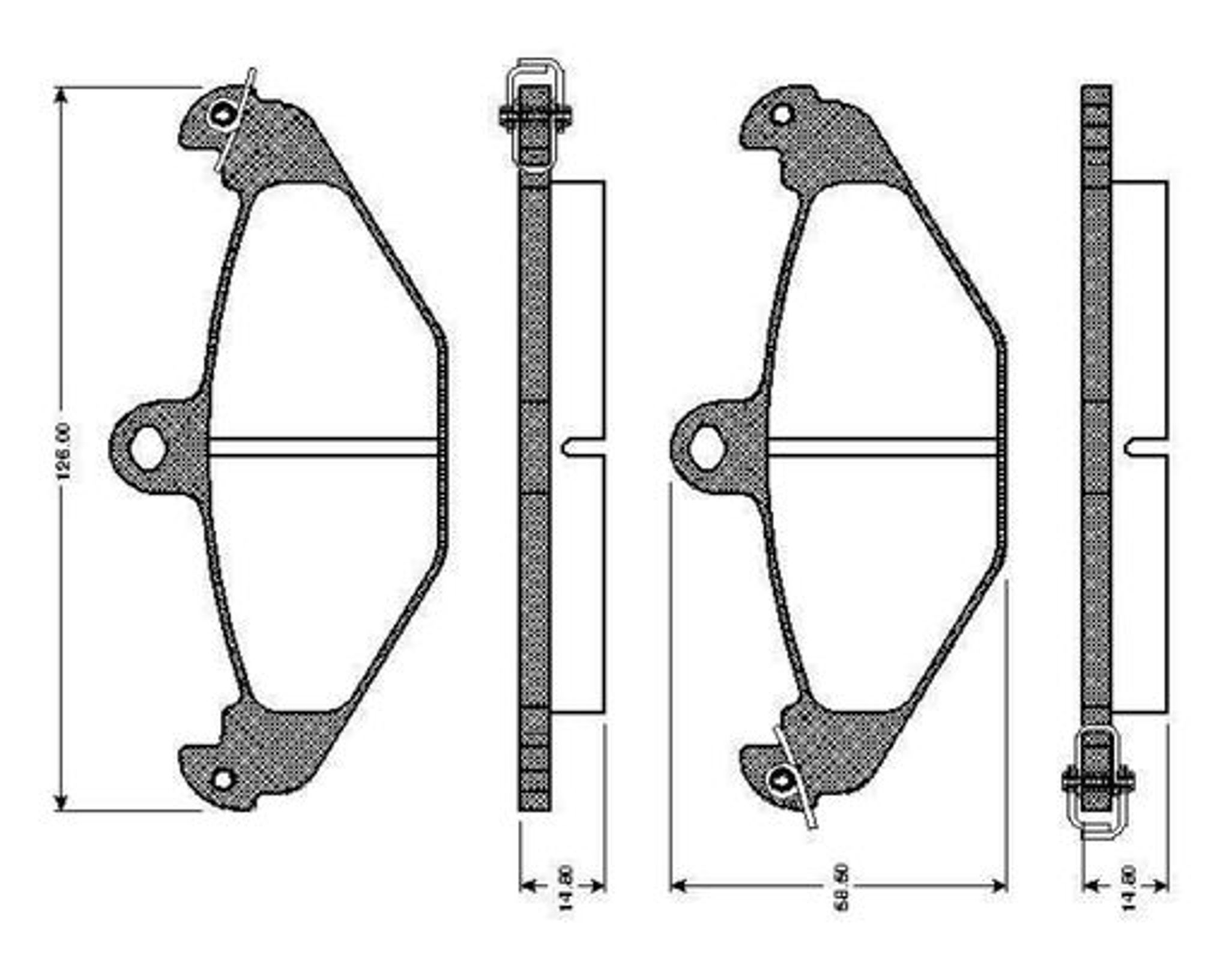 0986TB2192 BOSCH Комплект тормозных колодок, дисковый тормоз