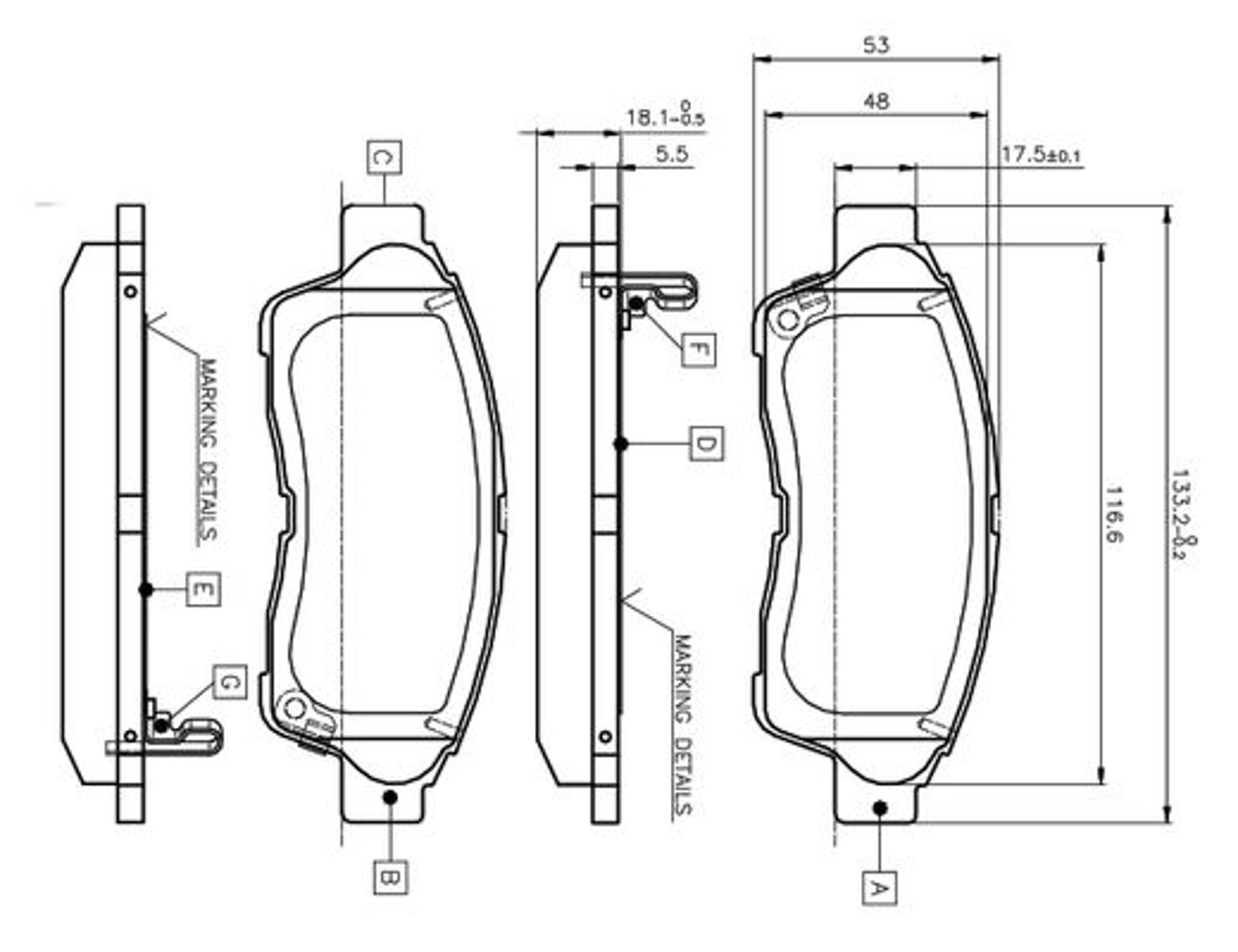 0986TB2222 BOSCH Колодки