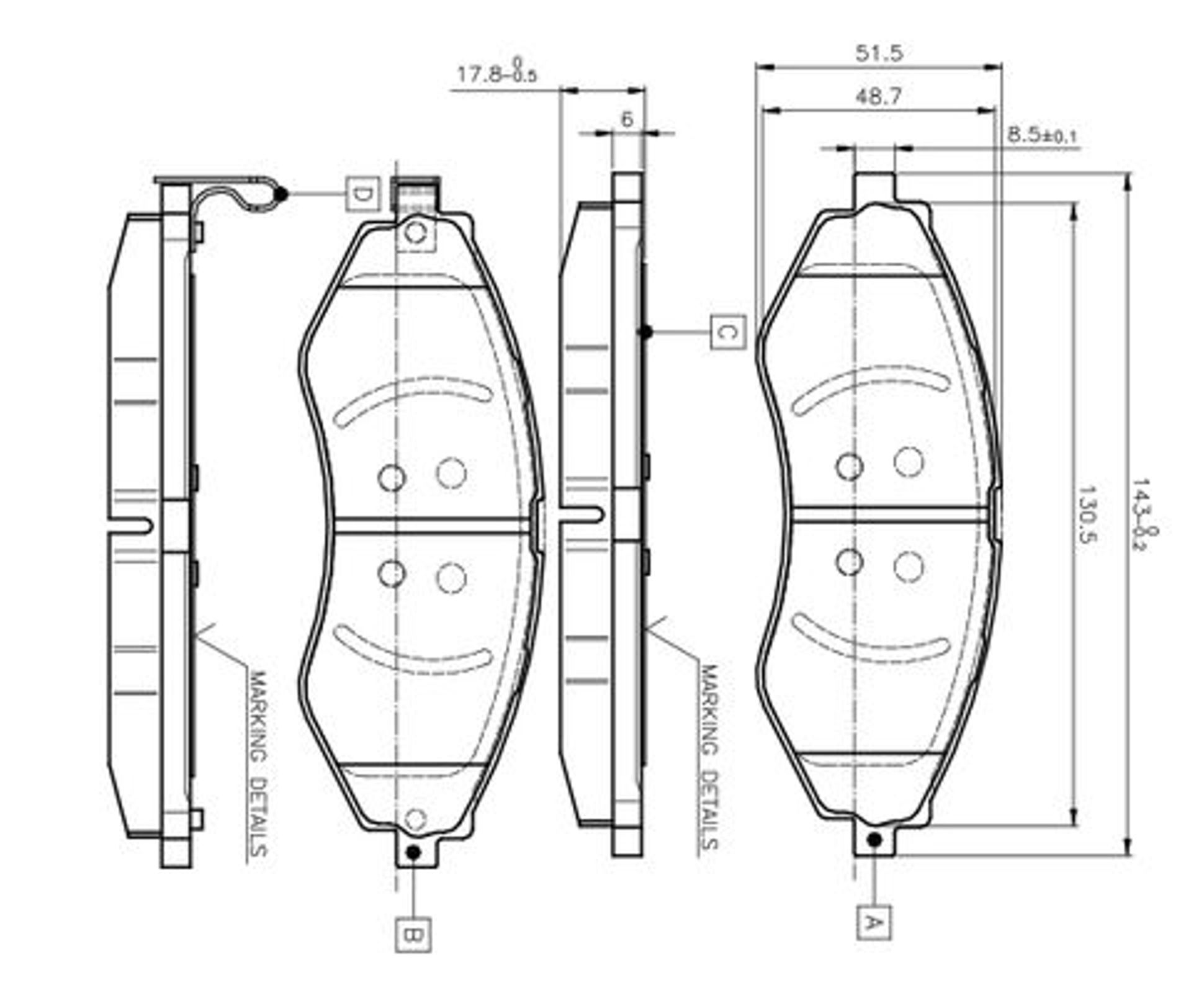 0986TB2319 BOSCH Колодки тормозные дисковые