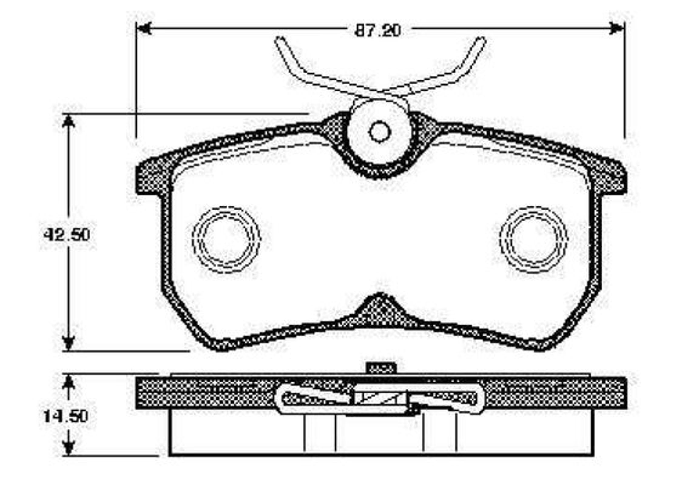 0986TB2339 BOSCH Комплект тормозных колодок, дисковый тормоз