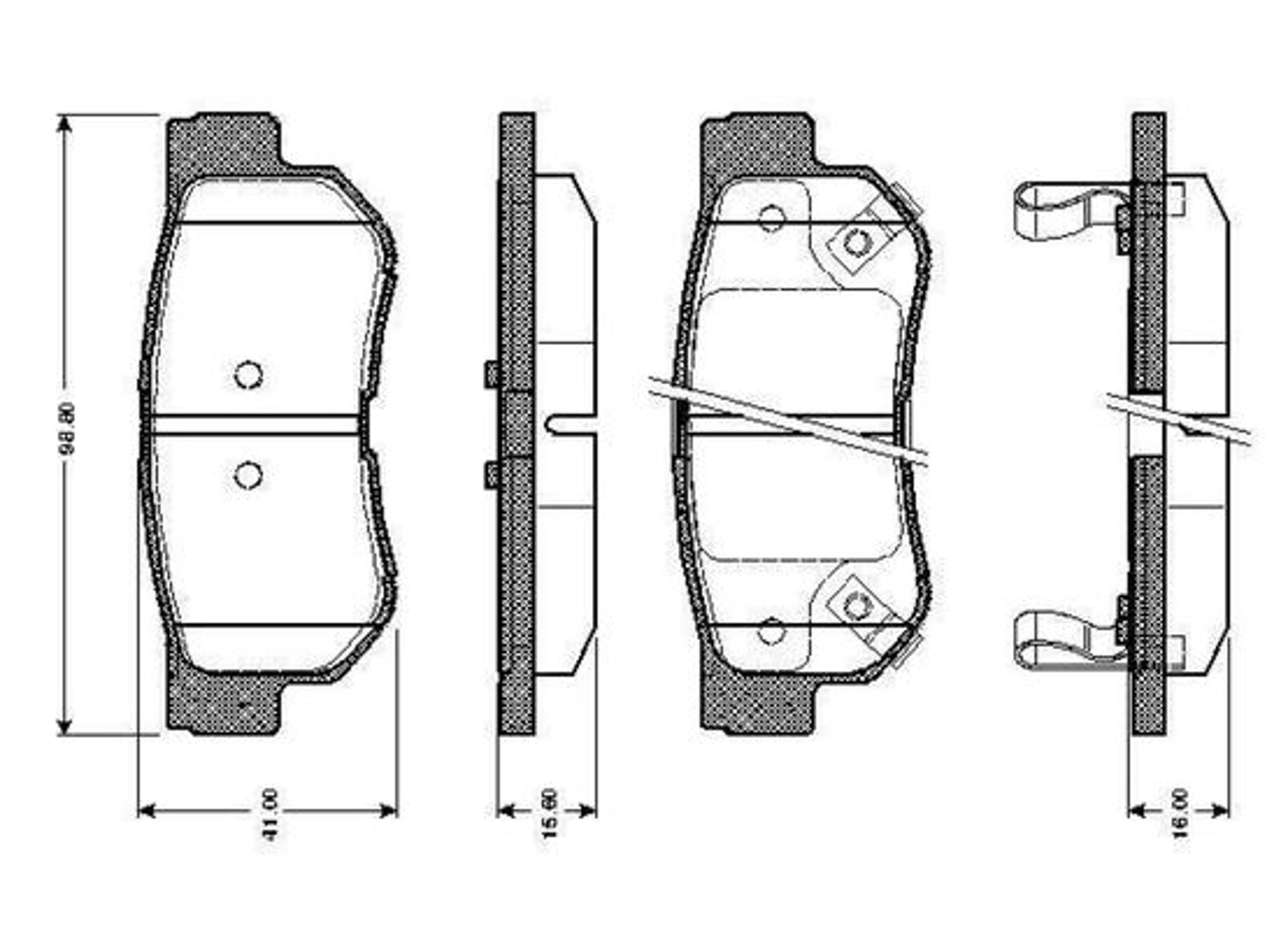 Колодки тормозные дисковые BOSCH 0986TB2369
