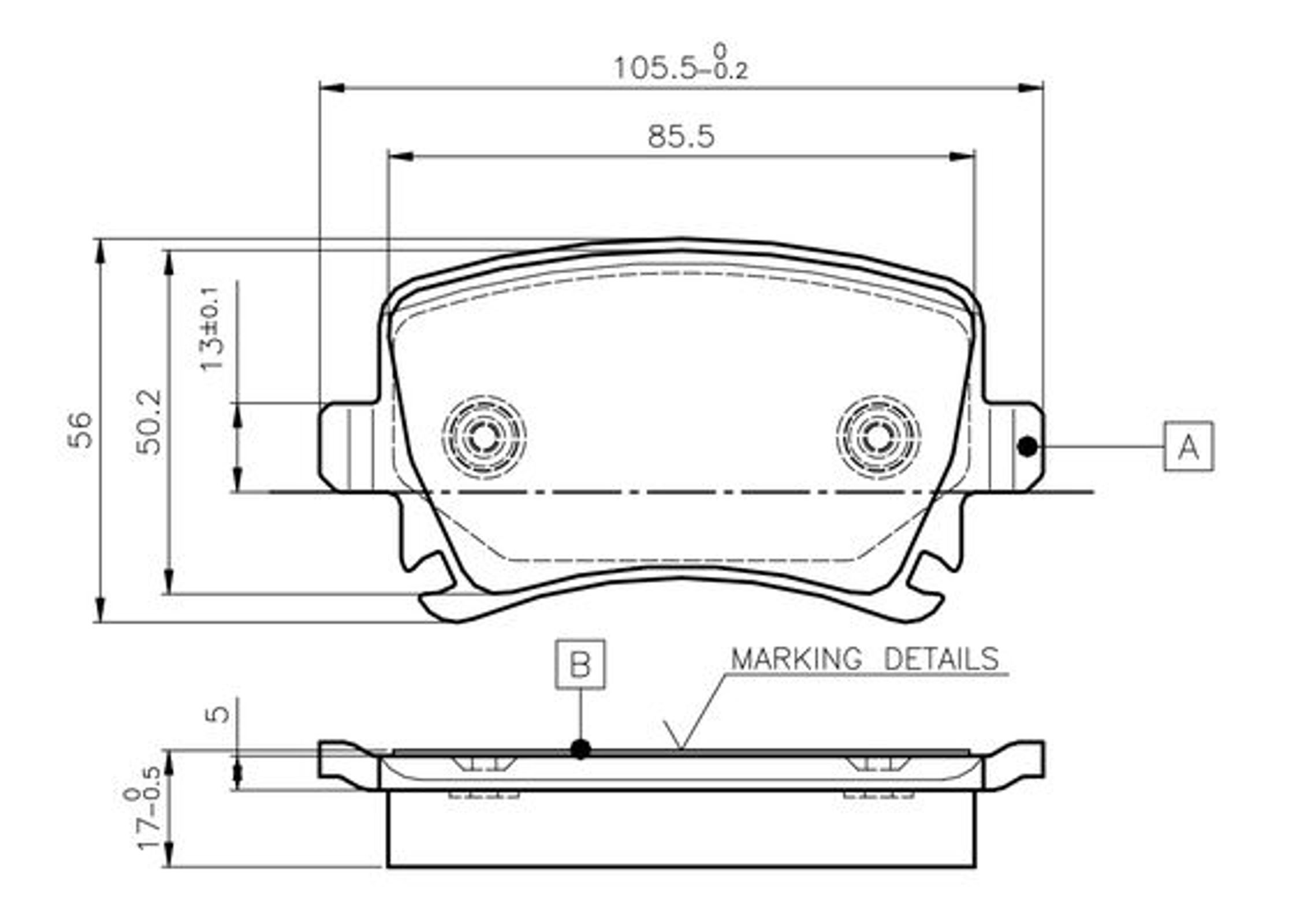 0986TB2458 BOSCH Колодки тормозные дисковые