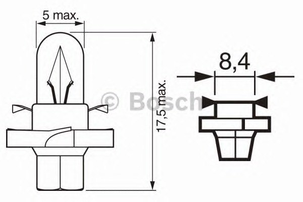 1 987 302 236 BOSCH Лампа накаливания