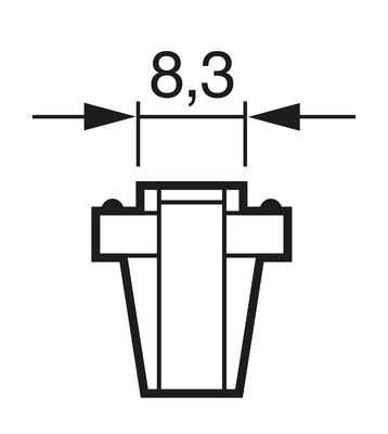 1 987 302 515 BOSCH 1 987 302 515_лампа! 1.2W 24V B8.3D патрон пласт. щитка приборов\