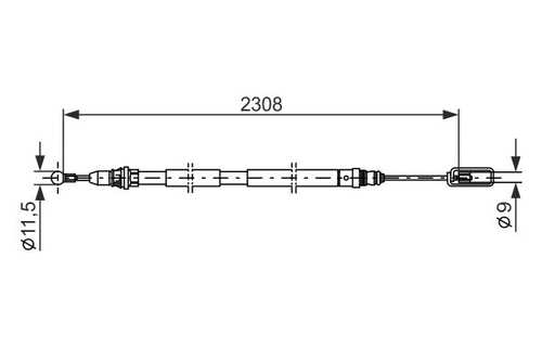 1 987 477 953 BOSCH трос ручника