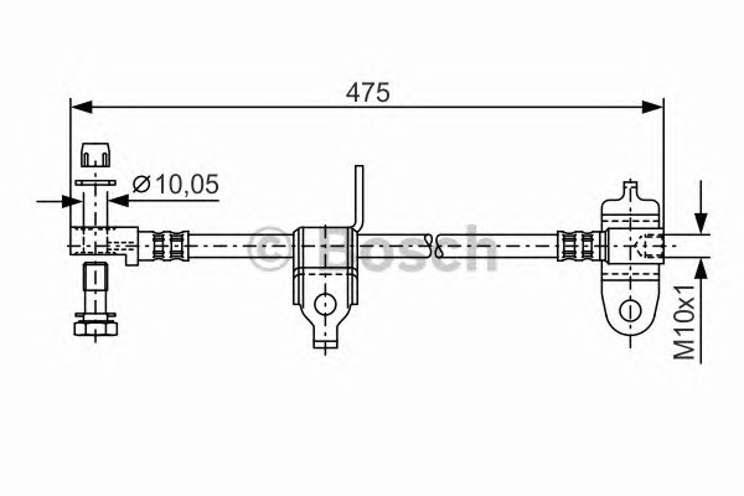 Тормозные трубки BOSCH 1 987 481 045