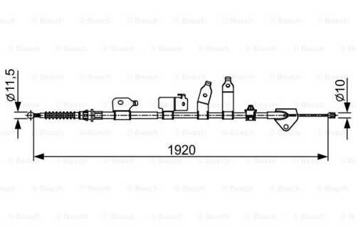 Тросик, cтояночный тормоз BOSCH 1 987 482 438