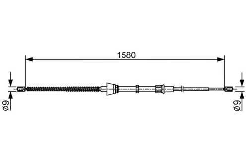 1 987 482 446 BOSCH трос ручника лев.+прав.