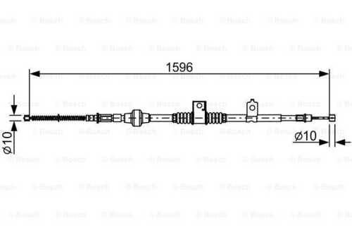 1 987 482 520 BOSCH Тросик, cтояночный тормоз