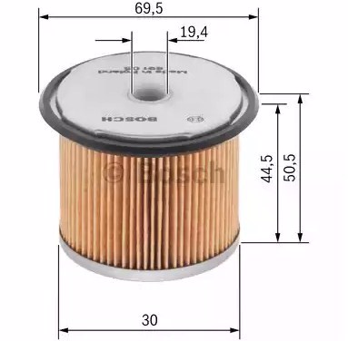 1457429657 BOSCH Фильтр топливный