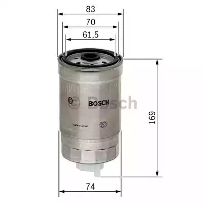 1457434198 BOSCH Фильтр топливный