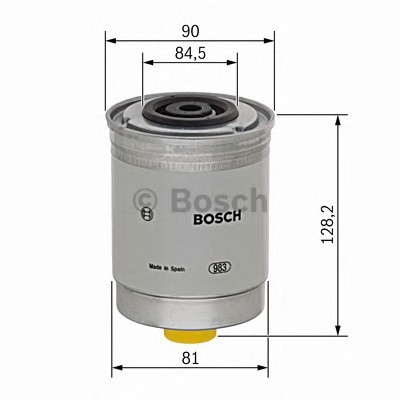 1457434400 BOSCH Фильтр топливный