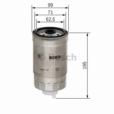 Фильтр топливный BOSCH 1457434402