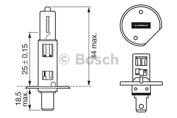 1987302011 BOSCH Лампа галогенная