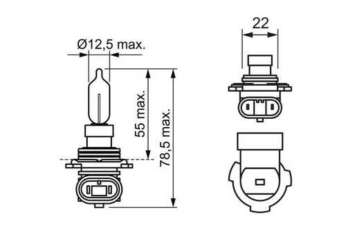 1987302026 BOSCH Лампа накаливания, основная фара