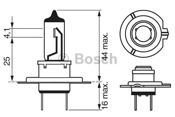 1987302071 BOSCH Лампа галогенная