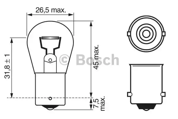 1987302201 BOSCH Лампа накаливания