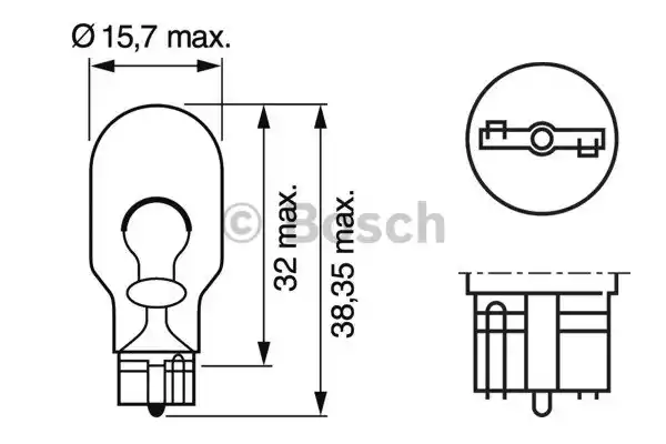 1987302205 BOSCH Лампа накаливания