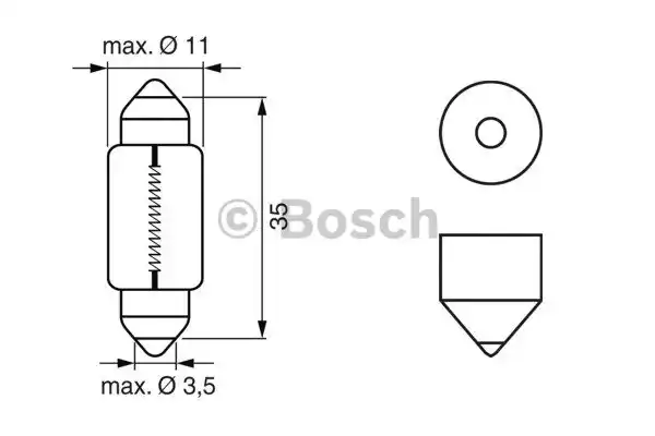 1987302211 BOSCH Лампа накаливания