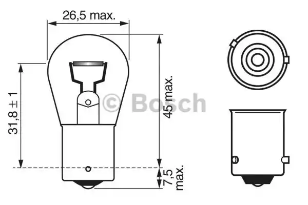 1987302213 BOSCH Лампа накаливания