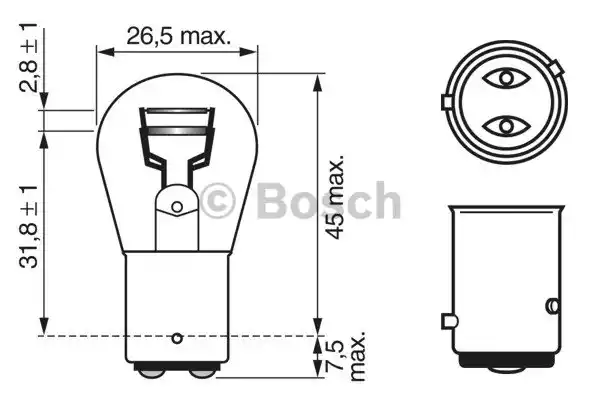 1987302215 BOSCH Лампа накаливания