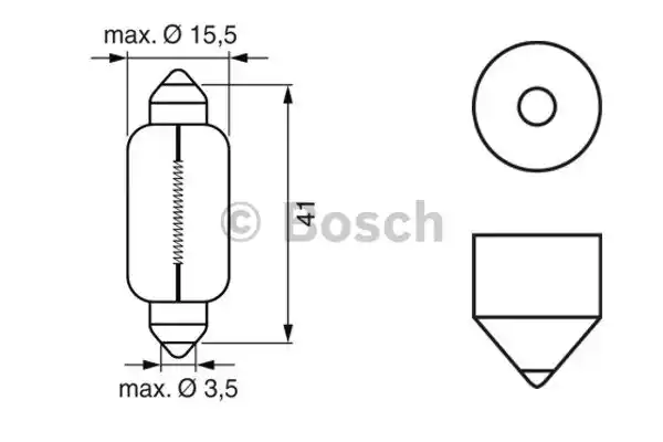 1987302229 BOSCH Лампа накаливания